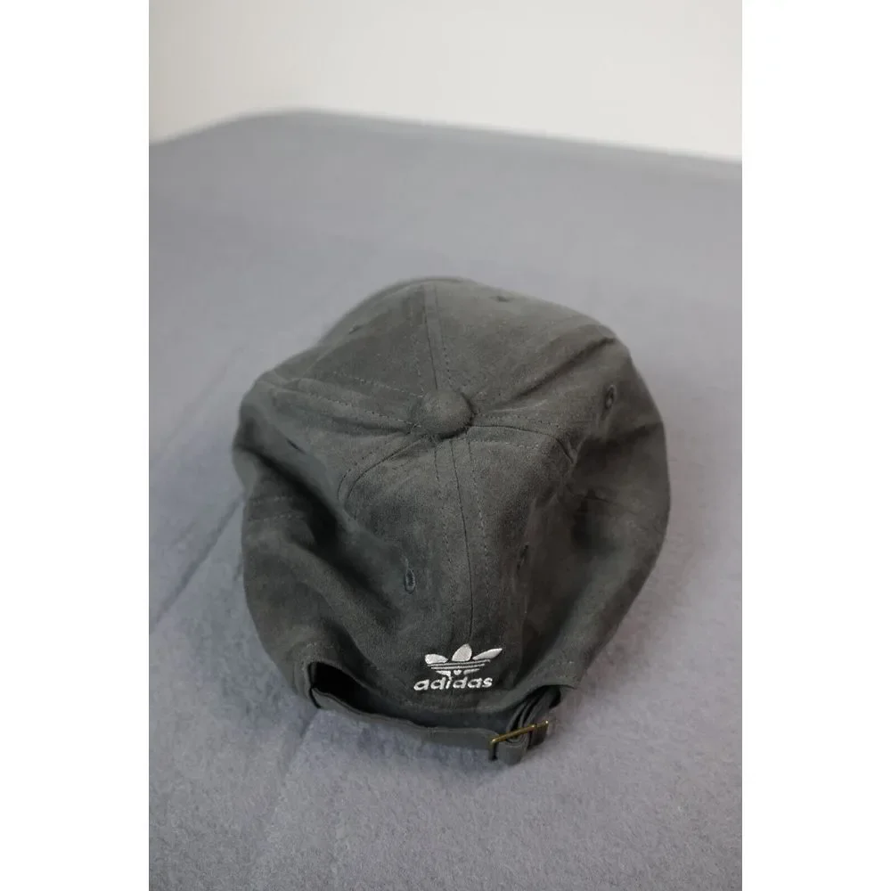 Gray Suede Adidas Snapback Hat Cap Embroidered Logo‎